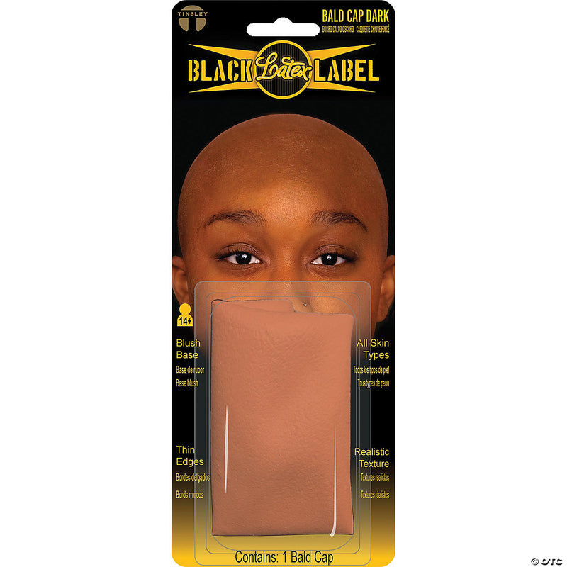 Dark Brown Latex Bald Cap | Costume-shop.com - BROWN-DARK - image 1
