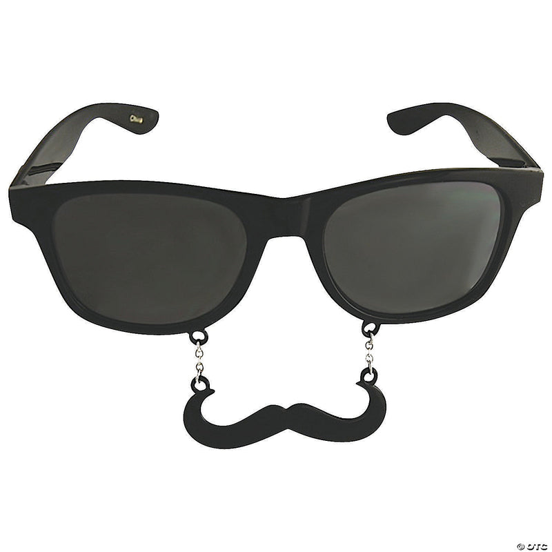 Dark Sun-Stache Glasses with Mustache - image 1
