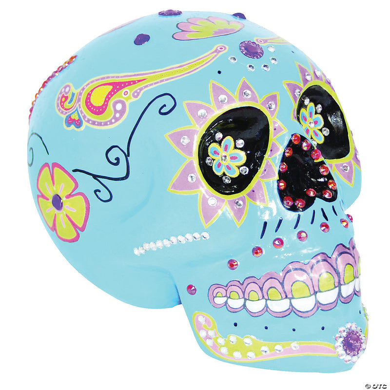 Day Of The Dead Blue Sugar Skull - image 1