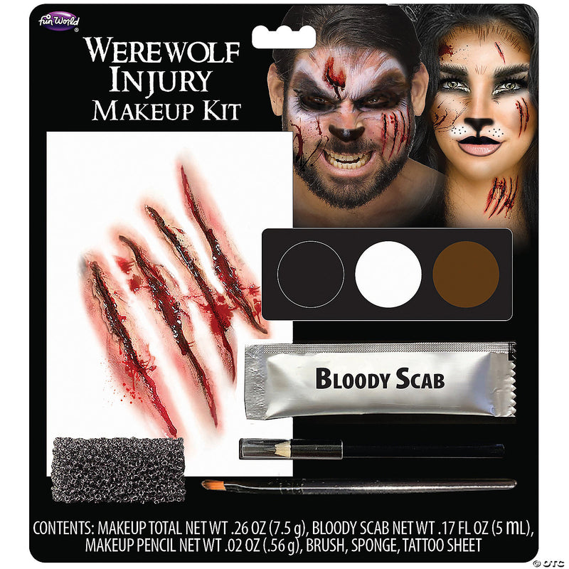 Deadly Character Werewolf Injury Makeup Kit - image 1