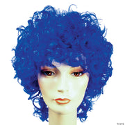 Shoulder Length Curly Clown Wig - RAINBOW - image 2