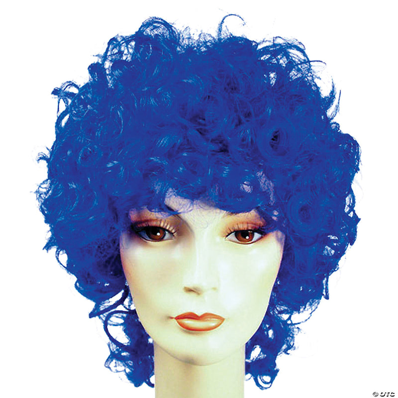 Shoulder Length Curly Clown Wig - RAINBOW - image 2
