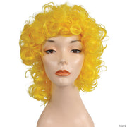 Shoulder Length Curly Clown Wig - RAINBOW - image 3