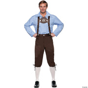 Deluxe Brown Lederhosen Adult | Costume-Shop.com - ONE SIZE - image 2