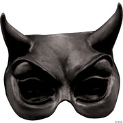 Devil Black Latex Half Mask | Costume-shop.com - BLACK - image 1