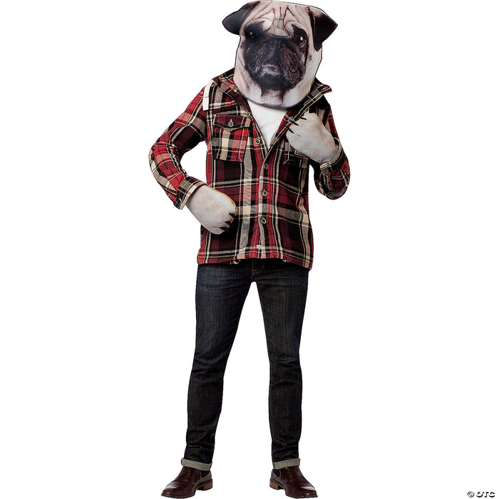 Lovable Pug Dog Costume Kit - Transform into a Cuddly Canine! 🐶🎭