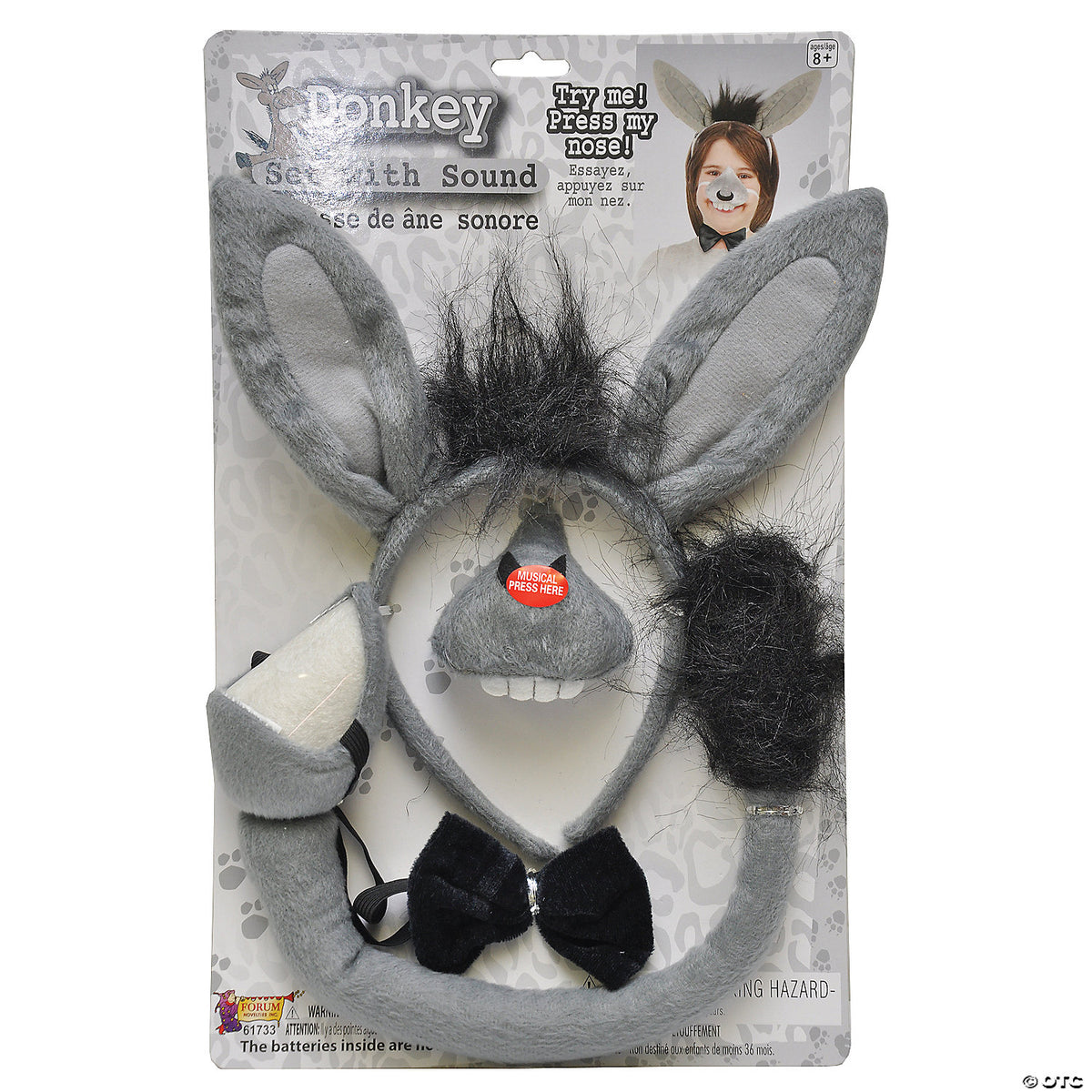 Donkey Costume Set with Sound Instant Disguise