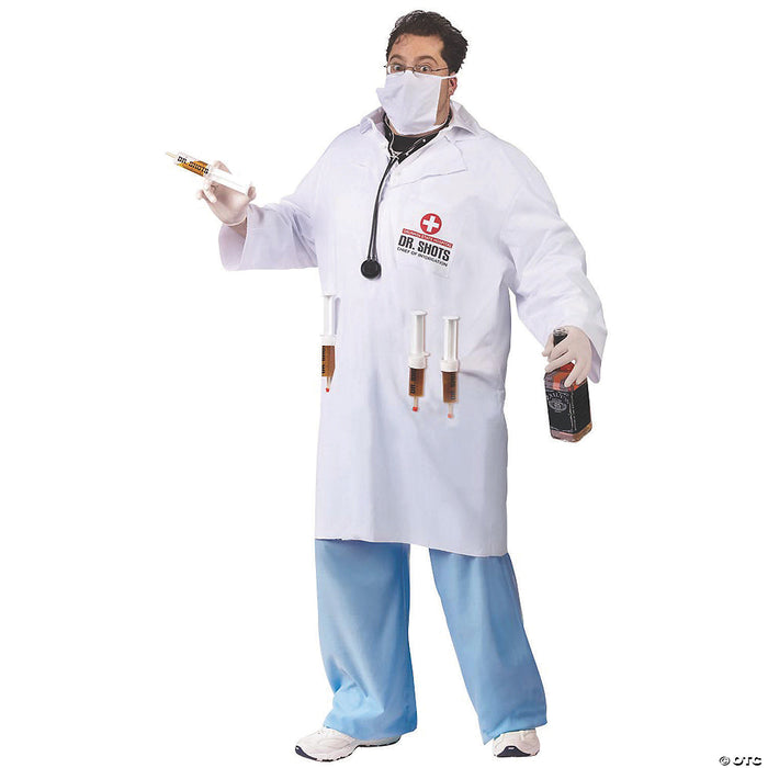 Dr. Shots Male Plus Size Adult Men’s Costume