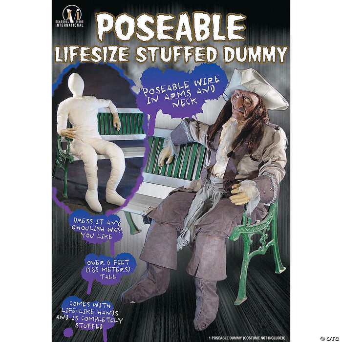 Poseable Life-Sized Stuffed Dummy Decoration