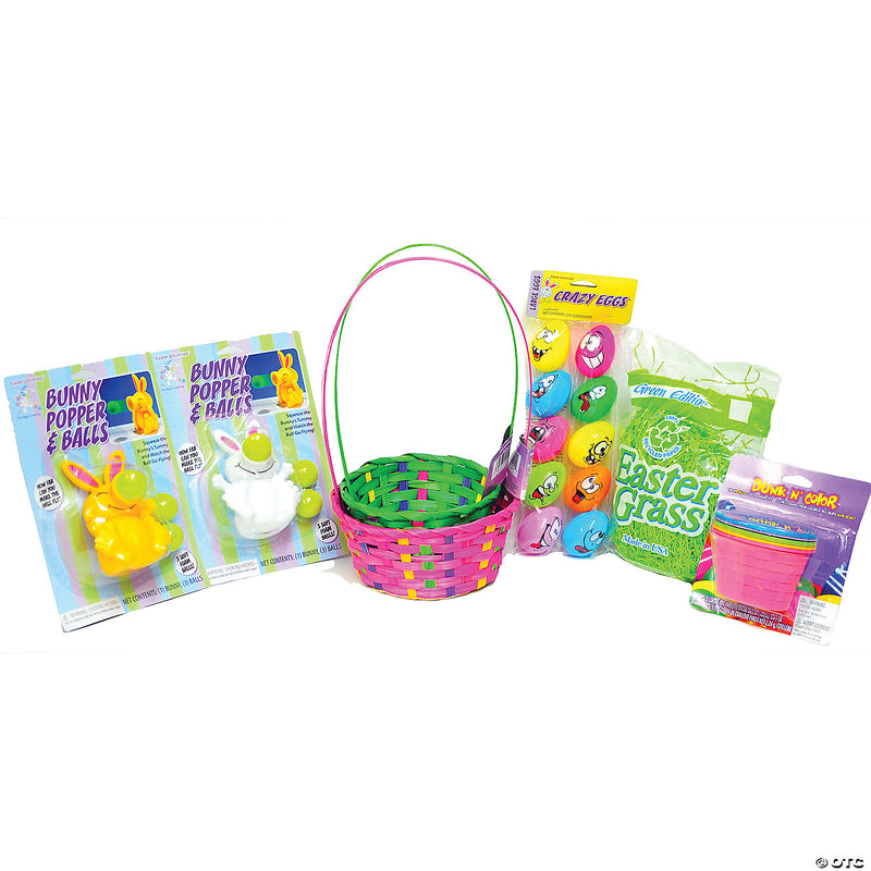 Easter Basket Kit Pink And Green - image 1