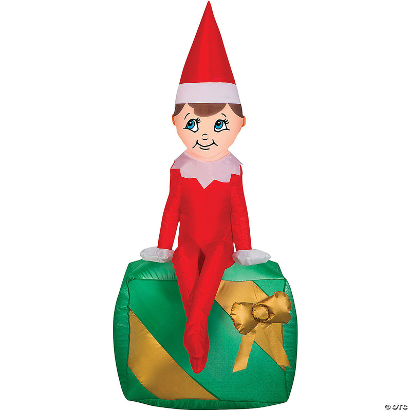Elf On Present Airblown - image 1
