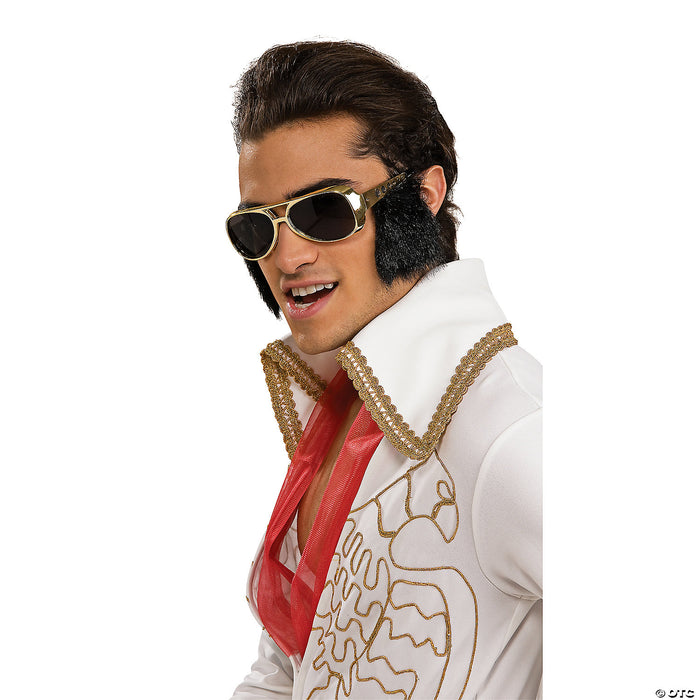 Elvis Glasses With Sideburns - 1 Pc.