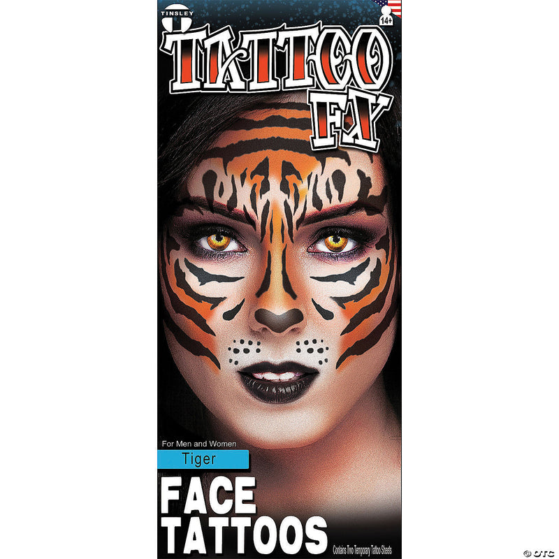 Face Tattoo Tiger Face | Costume-Shop.com - image 1
