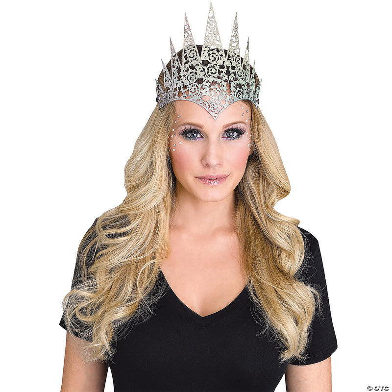 Holographic Glitter Queen Crown | Costume-Shop.com - BLACK - image 3