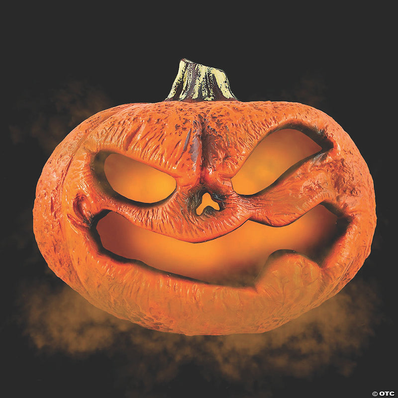 Flickering Rotting Pumpkin Halloween Decoration - image 1