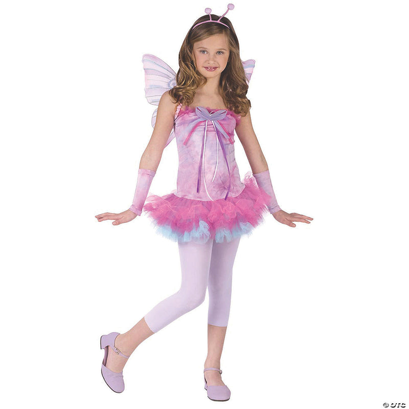 Fluttery Butterfly Girls Halloween Costume - LARGE - image 1