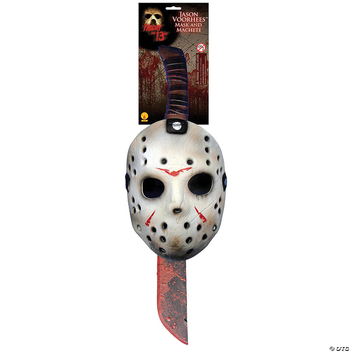 Friday the 13th Jason Voorhees Mask And Machete Kit