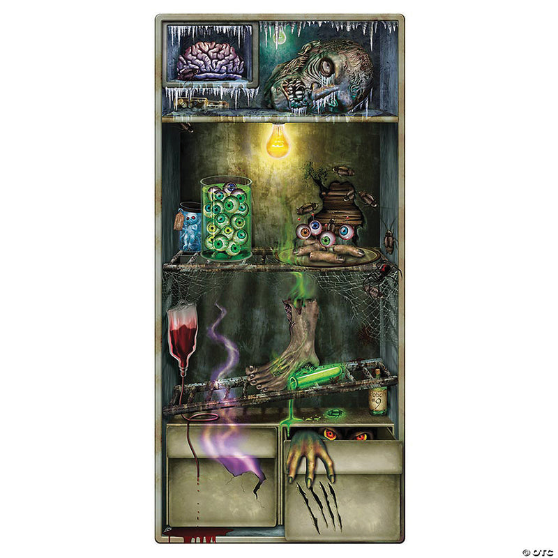 Frozen Zombie Refrigerator Door Cover Halloween Decoration - image 1