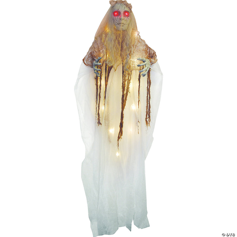 70" Hanging Illuminated Ghost Bride Decoration - image 1