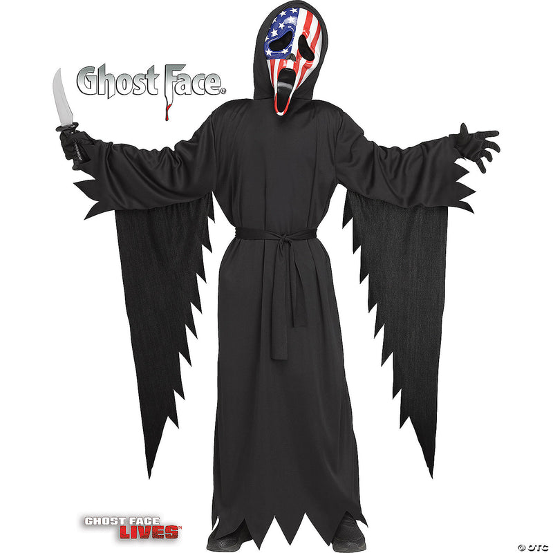 Ghost Face Patriotic Child Costume - LARGE - image 1