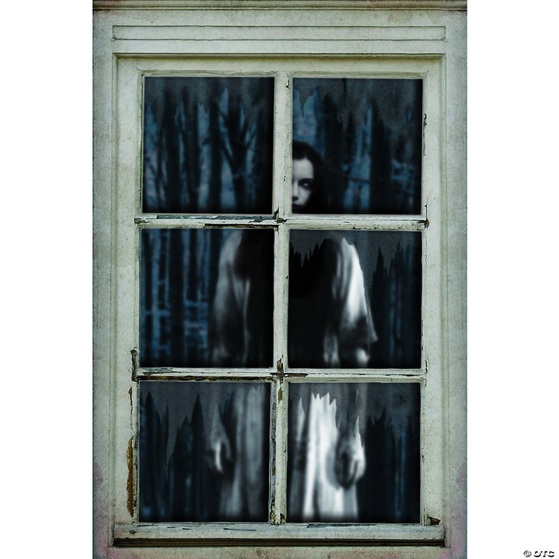 Ghostly Woman Window Decoration - image 1
