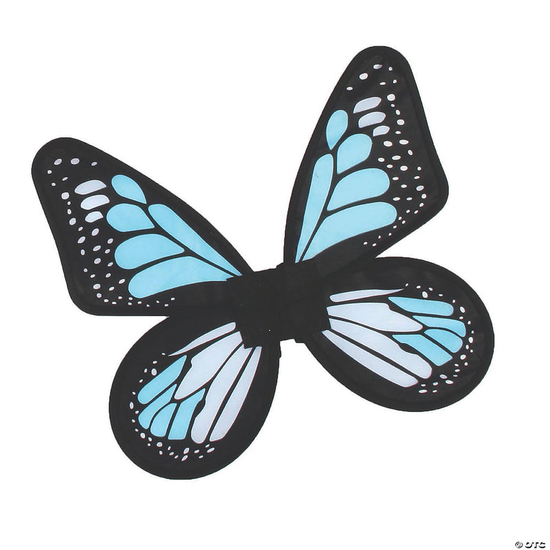 Girl’s Blue & Teal Satin Butterfly Wings - BLUE - image 1