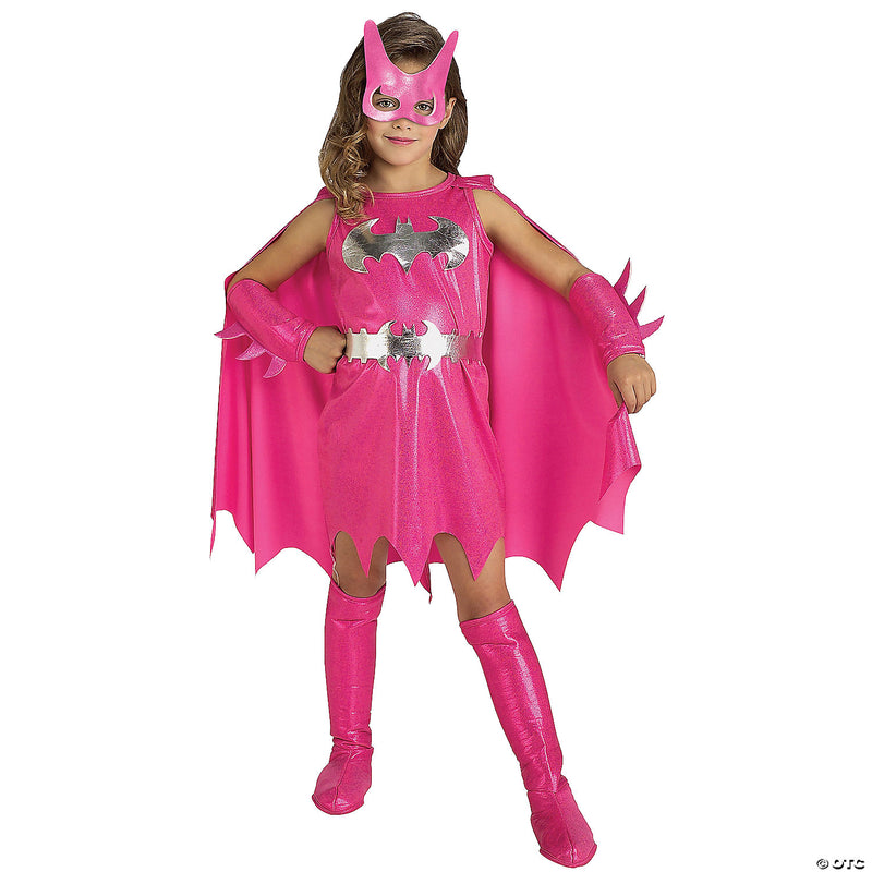 Girl's Deluxe Pink Batgirl Costume - CHILD MEDIUM - image 1
