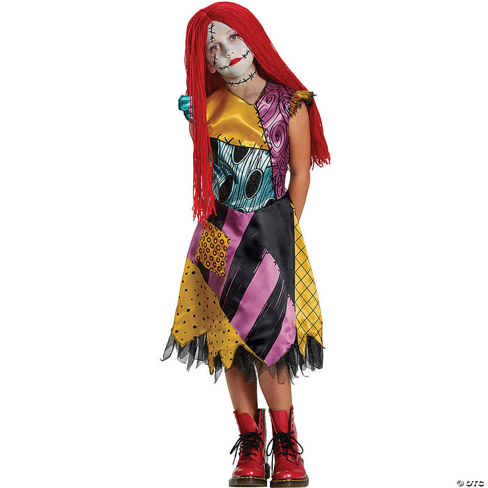 Girl's Deluxe The Nightmare Before Christmas Sally Costume - Large