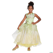 Girl's Deluxe Tiana Costume - CHILD MEDIUM - image 1