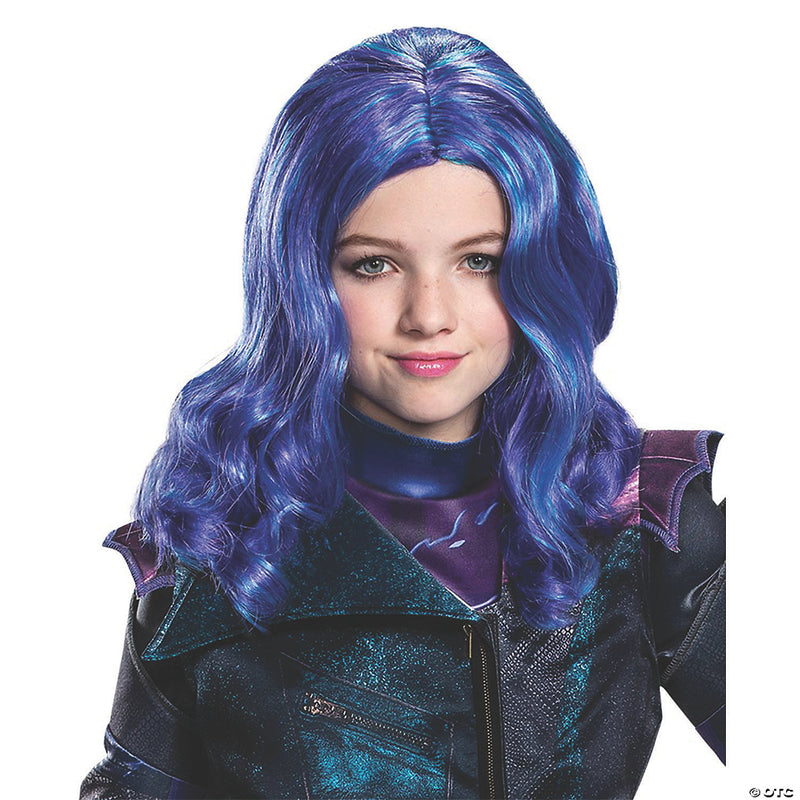 Electric Blue Mal Wig