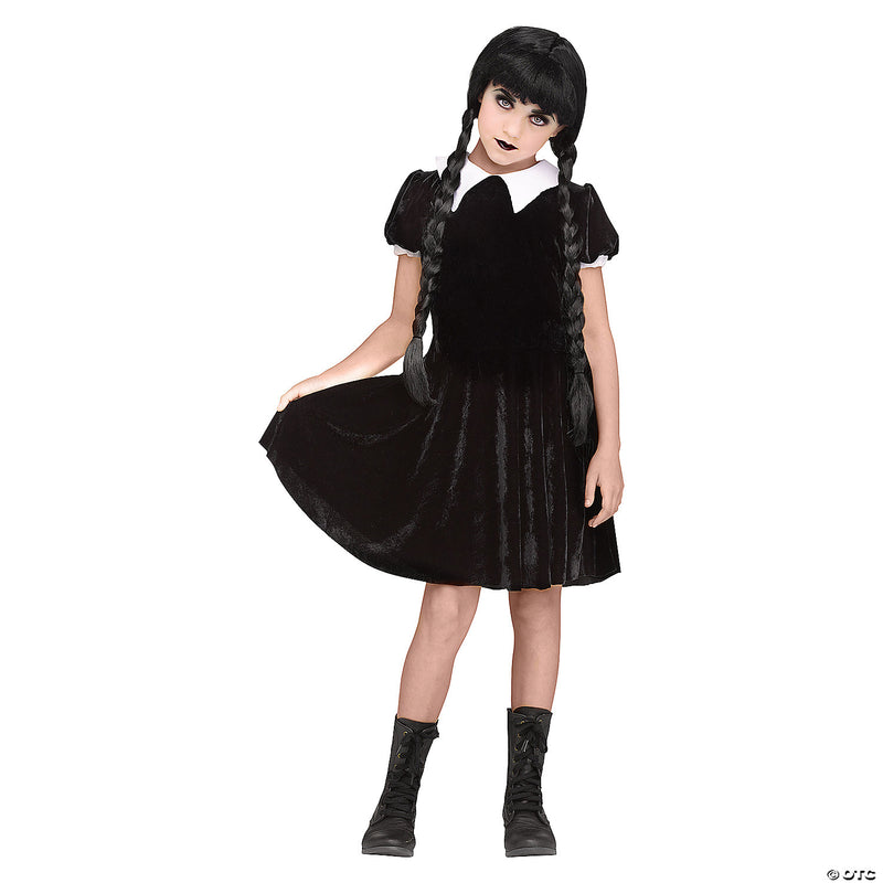 Girl's Gothic Dress Costume - LARGE - image 2