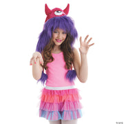 Girl's Monster Hood - PURPLE - image 1