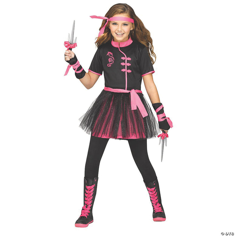 Girl’s Ninja Miss Costume - XLARGE - image 1