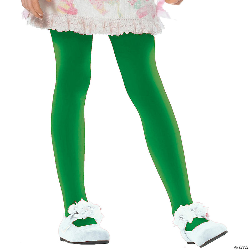 Girl's Opaque Tights | Costume-Shop.com - BLACK / LARGE - image 4