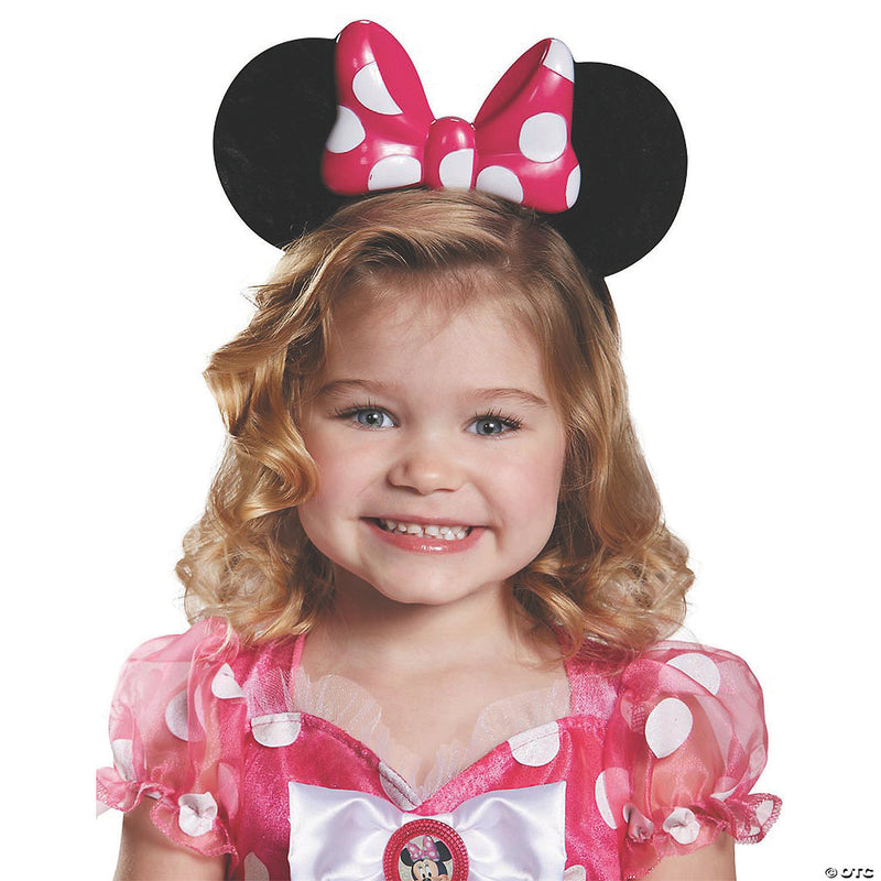 Girl's Pink Minnie Mouse Lite Up Ears | Costume-Shop.com - image 1