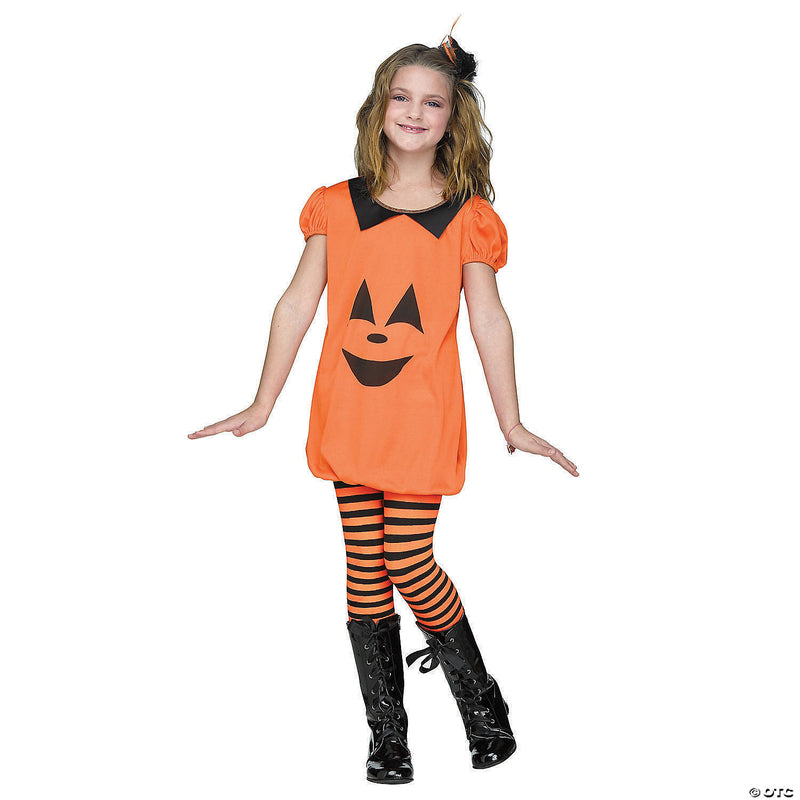 Girl's Pumpkin Romper Costume