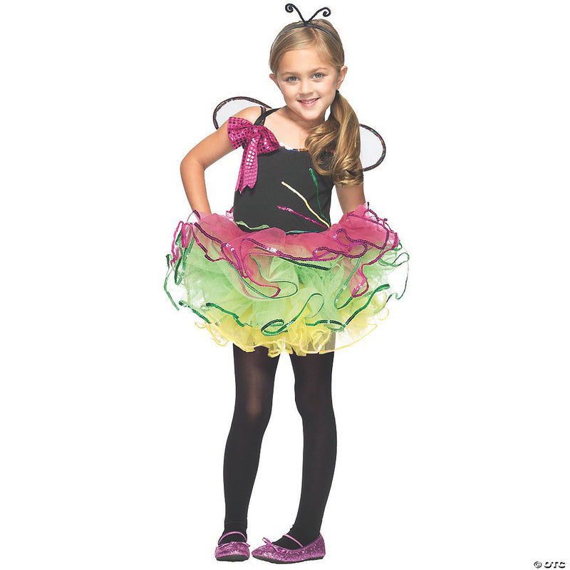 Girl’s Rainbow Bug Costume - Medium - MEDIUM - image 1