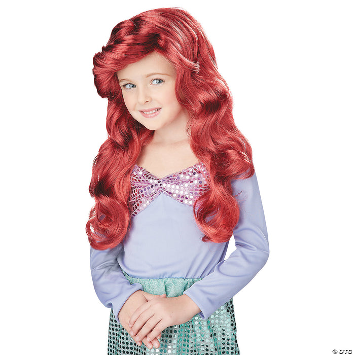 Girl's Red Little Mermaid Wig