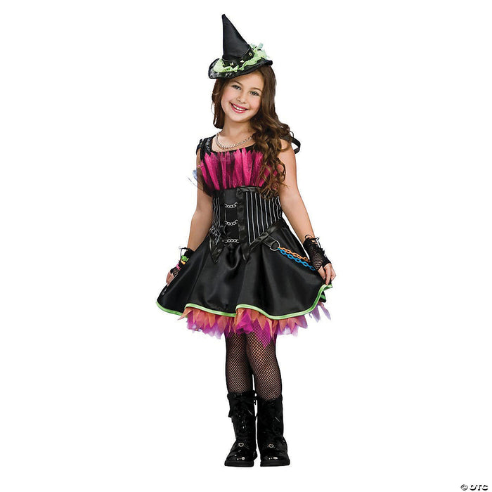 Girl's Rockin' Out Witch Costume - Small