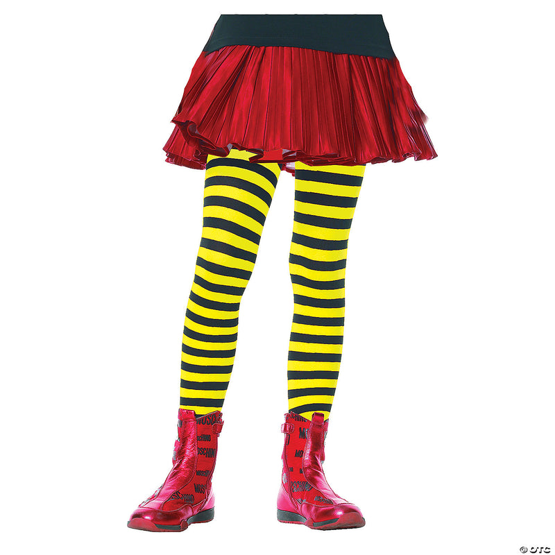 Girl's Striped Tights | Costume-Shop.com - PURPLE-DARK / LARGE - image 6