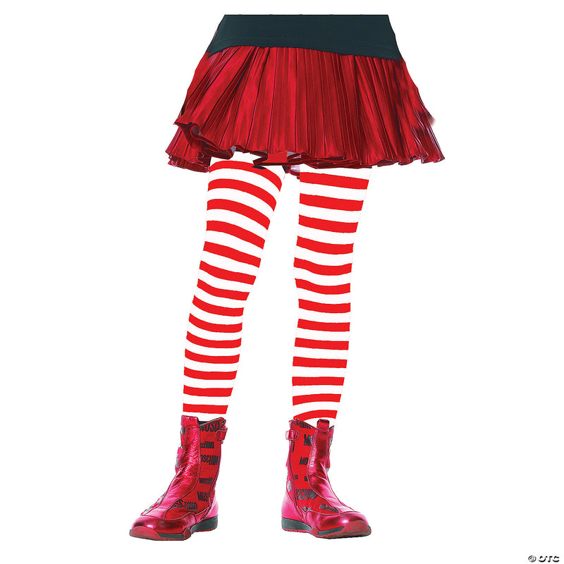 Girl's Striped Tights | Costume-Shop.com - PURPLE-DARK / LARGE - image 9