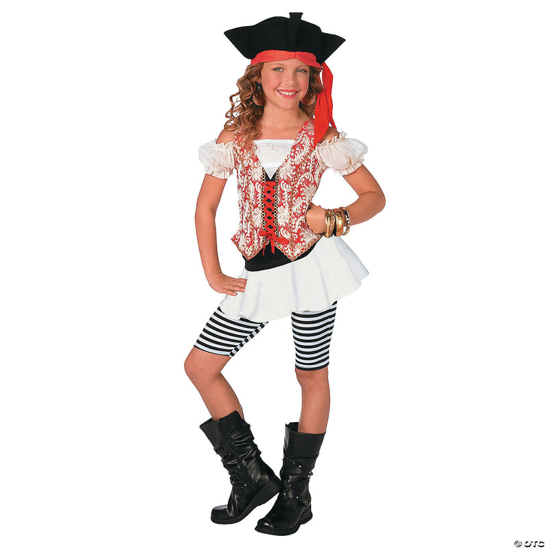 Girl's Swashbuckler Pirate Costume - GIRLS 12-14 - image 3