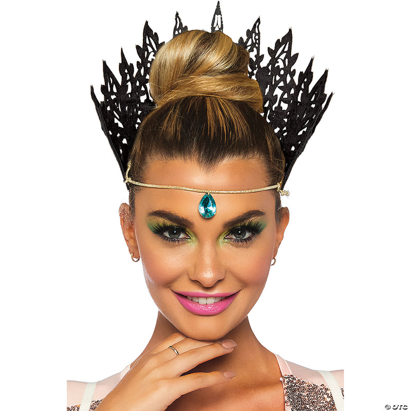 Sparkling Black Die Cut Crown | Costume-Shop.com - BLACK - image 1