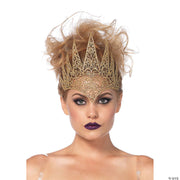 Glittering Royal Crown for Adults | Costume-Shop.com - BLACK - image 2