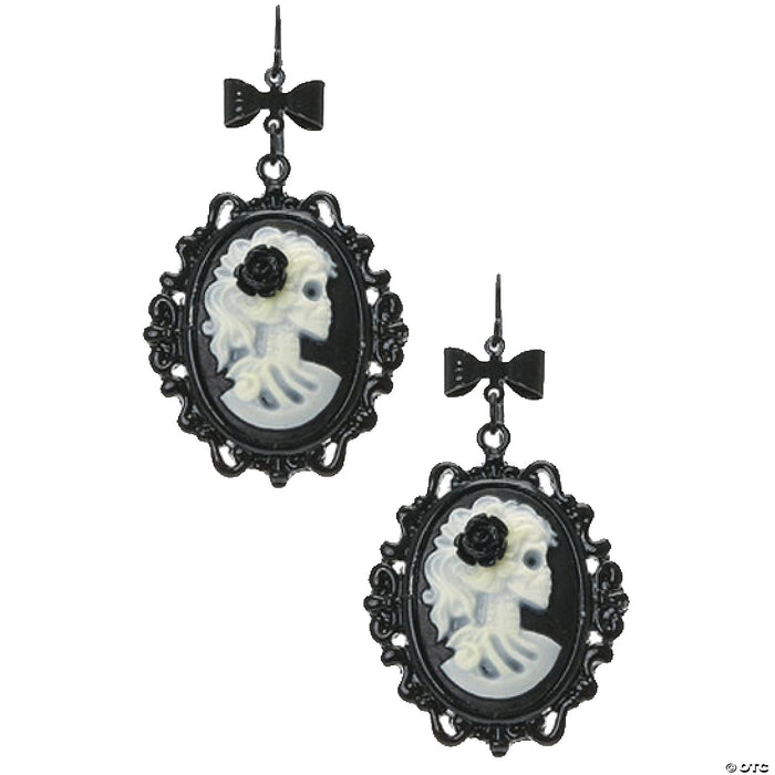 Glow in the Dark Cameo Earrings
