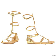 Gold Cairo Gladiator Shoes - Size 10 - 10 - image 3