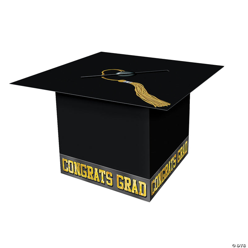 Graduate Cap Card Box - BLACK - image 1