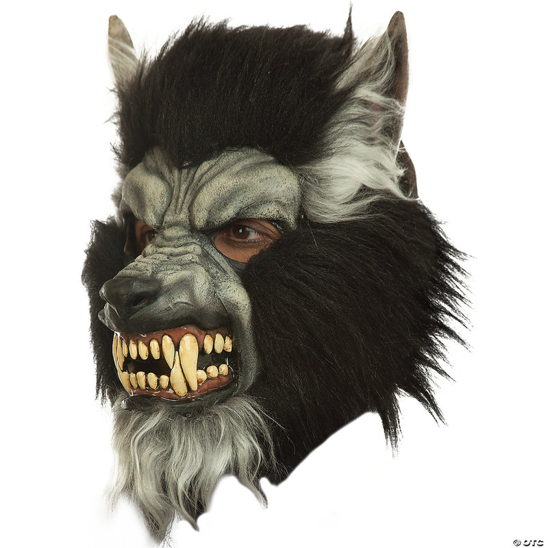Gray Howling Latex Mask - image 1