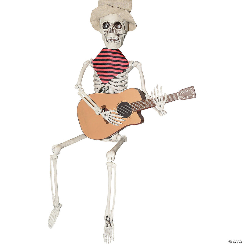 Guitar Playing Skeleton Decoration - image 1