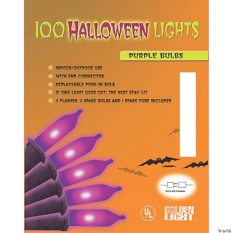 Halloween Lights Orange 100-Count | Costume-Shop.com - ORANGE - image 2